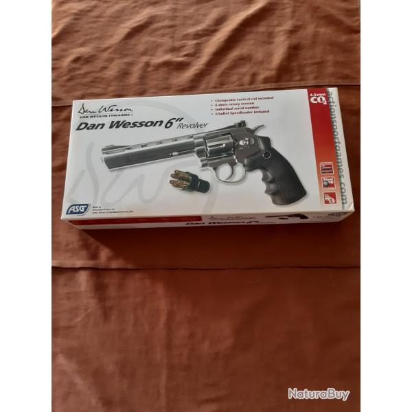 Revolver Dan wesson co2 4 5mm BBS . 6 pouces