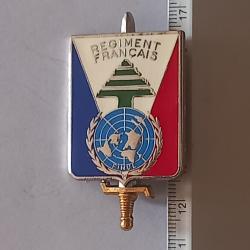 Insigne du r&eacute;giment fran&ccedil;ais de la FINUL (1979) - Liban