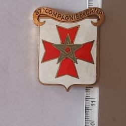 Insigne de la 37&egrave;me compagnie de camp