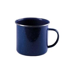 Tasse &eacute;maill&eacute;e bleue western 350ml