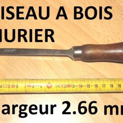 CISEAU A BOIS ARMURIER de marque J.SCHWAG largeur 2.66 mm - VENDU PAR JEPERCUTE (D23B1126)