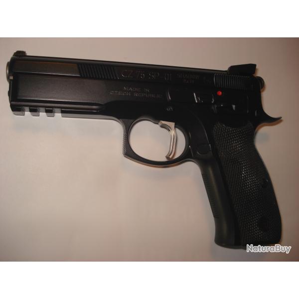 CZ SP 01 SHADOW en 9x19 d'occasion, avec 3 chargeurs, �quip� pour le TAR