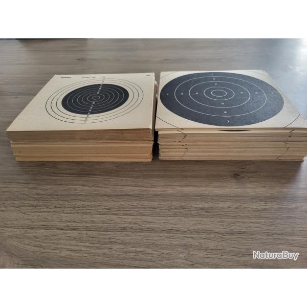 Lot 200 cibles  21x21 neuf en carton