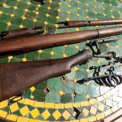 crosse fusil Lee Enfield Smle N&deg;3* gardes main ww1 premi&egrave;re guerre r&eacute;emploi maquis ww2 nez de cochon