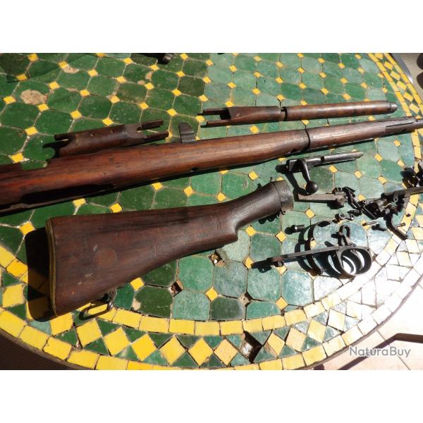 crosse fusil Lee Enfield Smle N�3* gardes main ww1 premi�re guerre r�emploi maquis ww2 nez de cochon