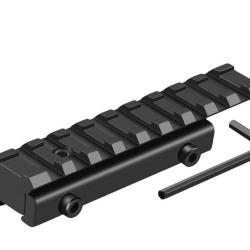 Adaptateur Picatinny 11 mm vers 21 mm - Aluminium