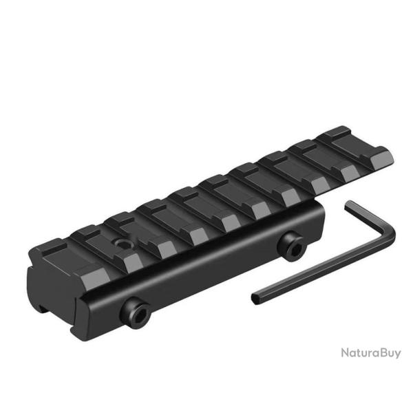 Adaptateur Picatinny 11 mm vers 21 mm - Aluminium