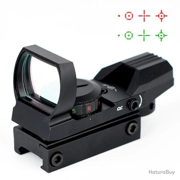 Red Dot viseur point rouge et vert pour rail picatinny