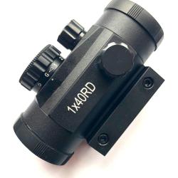 Viseur point rouge Red Dot 1x40 RD - R&eacute;ticule rouge et vert - Aluminium - Rail Picatinny 22 mm
