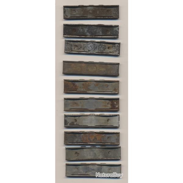 14088- UN CLIP  LAME CHARGEUR  7,92x57 ALLEMANGNE LOT DE 10 A RENOVER No2