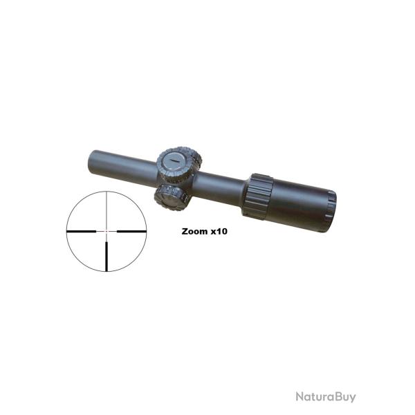 Lunette Zasdar 1-10x24mm. Ret. 4C illumin� Zasdar