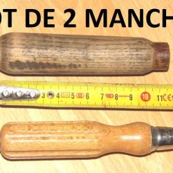 lot de 2 manches bois pour lime etc.....- VENDU PAR JEPERCUTE (a7306)