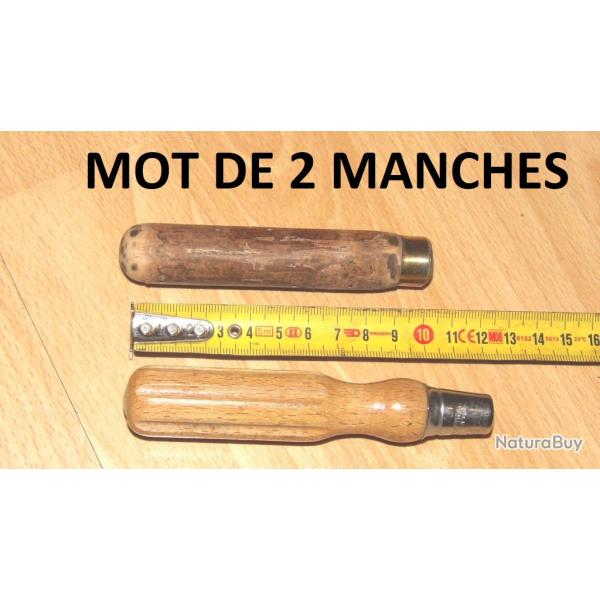 lot de 2 manches bois pour lime etc.....- VENDU PAR JEPERCUTE (a7308)