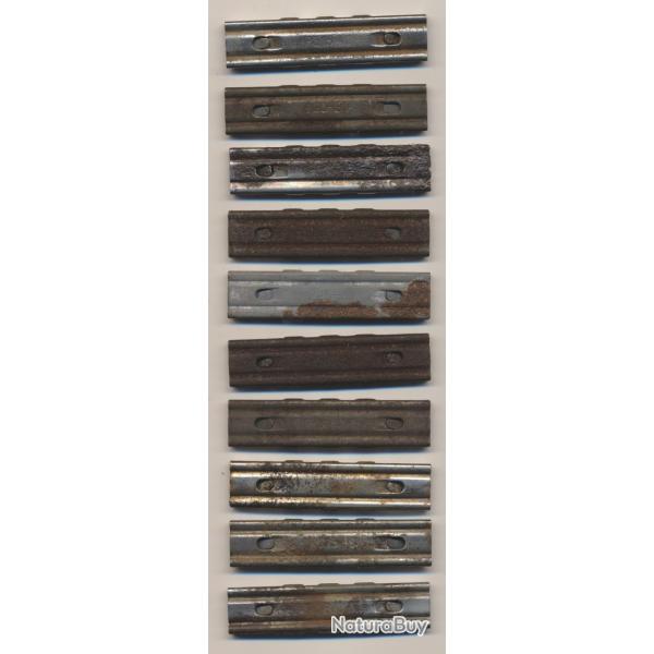 14087- UN CLIP  LAME CHARGEUR  7,92x57 ALLEMAGNE LOT DE 10 A RENOVER No1