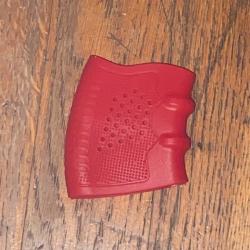 Grip arme de poing caoutchouc rouge