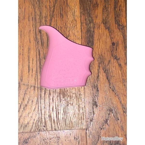 Grip arme de poing caoutchouc rose