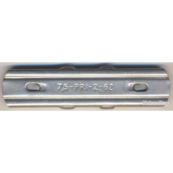 12671- UN CLIP - LAME CHARGEUR 7,5x54MAS  par PRI  Post War divers marquages