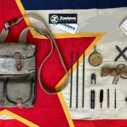 Lot pour ZASTAVA M76 : Sacoche, sangle et accessoires d'entretien d'origine /  YOUGOSLAVIE JNA