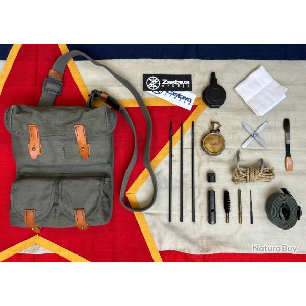 Ensemble complet sacoche et accessoires d'entretien pour ZASTAVA M76 - JNA Yougoslavie Serbie