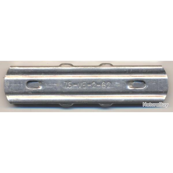 12669- UN CLIP - LAME CHARGEUR 7,5x54 MAS  PAR  VALENCE Post War divers marquages