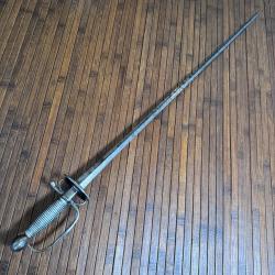 &Eacute;P&Eacute;E D'OFFICIER A PAS D'&Acirc;NE  XVlll &Eacute;ME
