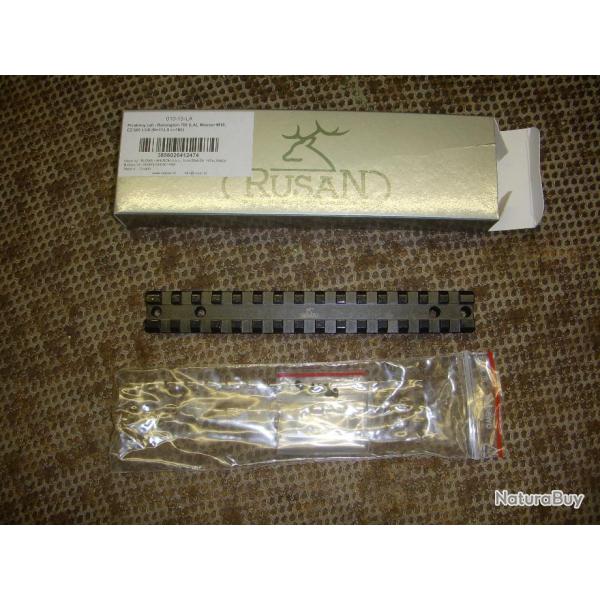 rail PICATINNY en acier RUSAN pour carabine REMINGTON 700 LA - BERGARA B14 LA