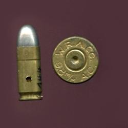 9.8 mm Colt Automatic - RARE Cartouche exp&eacute;rimentale US des ann&eacute;es 1908-1912 pour Colt type 1911