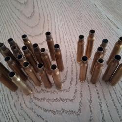 Lot Divers Douilles &Eacute;tuis vides 7x65r et 7x64