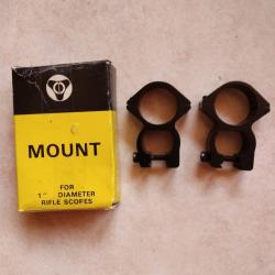 A SAISIR - Colliers de montage pour lunette de 25.4mm sur embase de 11mm NEUFS