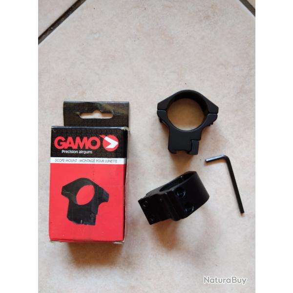 A SAISIR - TS-300 GAMO Colliers de montage pour lunette de 30 mm sur embase de 9/11mm NEUFS
