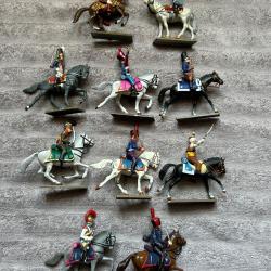 Lot de soldats de plombs cavaliers Starlux - Napol&eacute;on 1er Empire