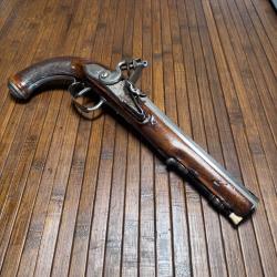 GRAND PISTOLET A SILEX D'OFFICIER CANON RAY&Eacute;