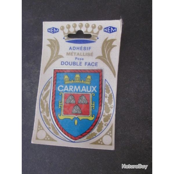 blason ville de carmaux /adhesif metalisse
