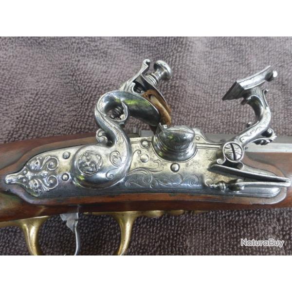 Magnifique pistolet � Silex par Cominazzo � Brescia