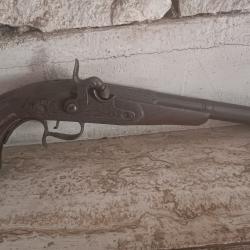 Pistolet a percussion espagnole pour dec&ograve; tout grave