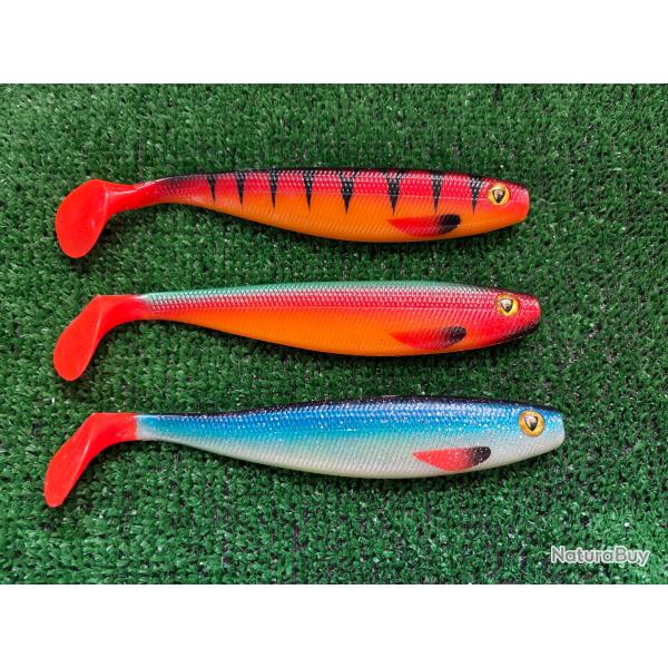 Lot de 3 leurres souples produit neuf 18 grs poids 33 grs