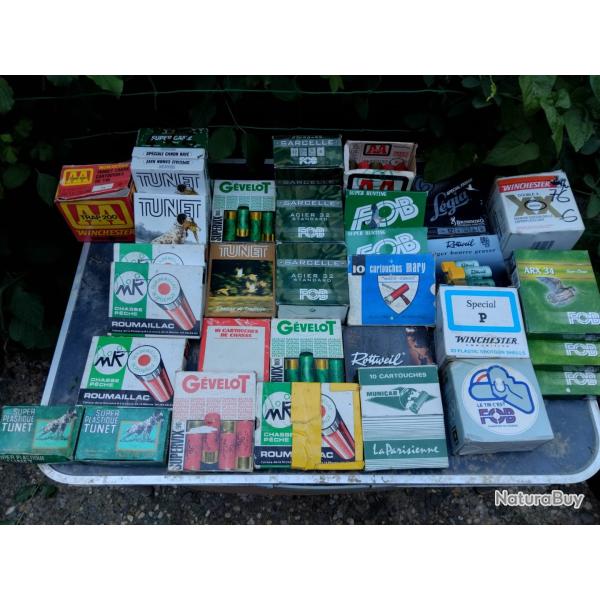 Lot de cartouche calibre 12