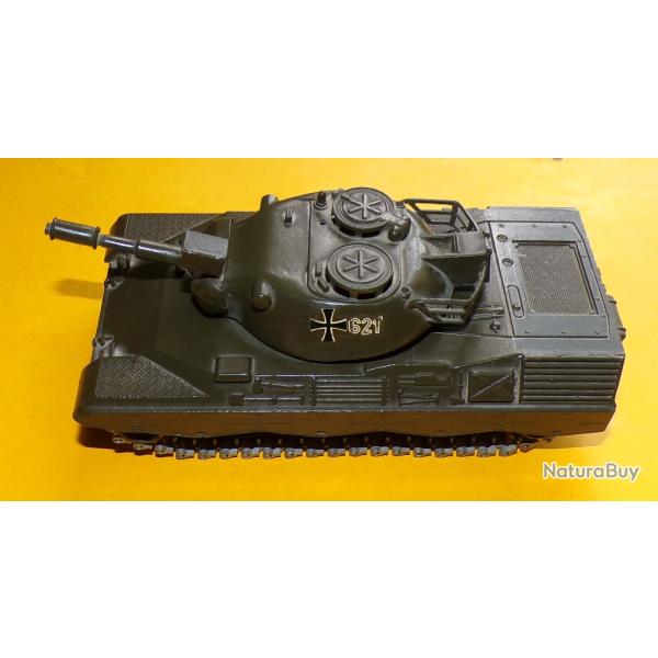 SOLIDO 1/50 Char Allemand Kpz LEOPARD n�243 12-1974. Le canon est cass� ???  ETAT VOIR PHOTOS . POUR