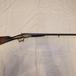 Fusil juxtapos&eacute; &agrave; chiens ext&eacute;rieurs et percussion centrale cal. 16/65 &eacute;prouv&eacute; PM