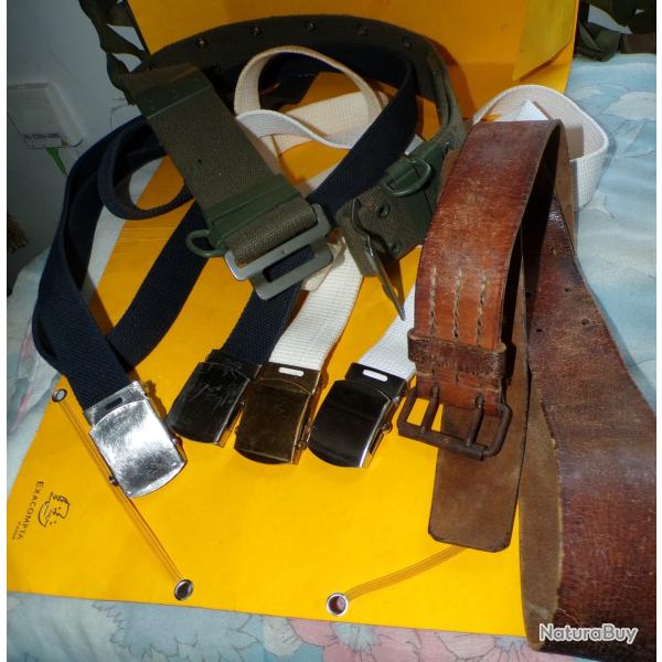 LOT DE CEINTURES , LE CEINTURON FAMAS EST NEUF , LE RESTE OCCASION ,  ETAT VOIR PHOTO . POUR TOUT RE