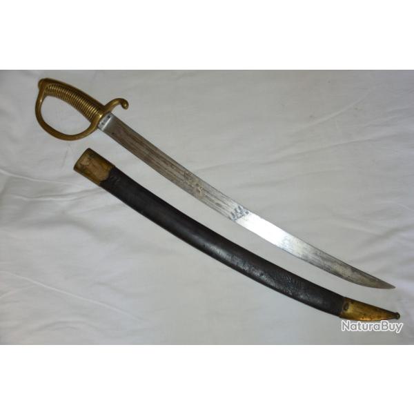 SABRE BRIQUET Mle AN XI OU 1816-PREMIER EMPIRE-MONARCHIE-GENDARMERIE SECOND EMPIRE-GARDE NATIONALE