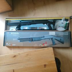 M56AL. Carabine &agrave; pompe airsoft avec une cartouche et sac de billes 6mm bb entam&eacute;