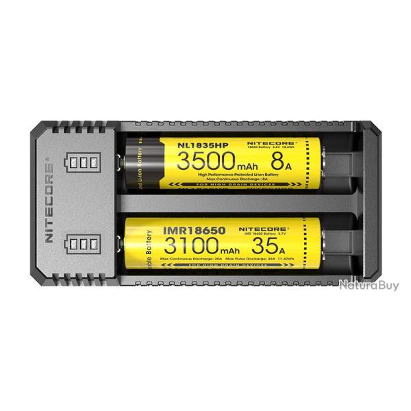NITECORE - Chargeur micro-USB 2 accus