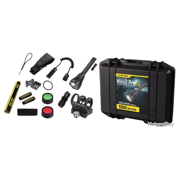NITECORE - Kit Lampe torche MH40 Pro - 3500Lm
