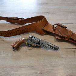 Superbe ensemble "COLTMAN - 1851 NAVY SHERIFF" 6 coups en calibre 36 - Avec holster & ceinturon cuir