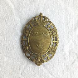 SUEDE - SD206230b Plaque de casque &agrave; pointe ml 1845 de l'infanterie