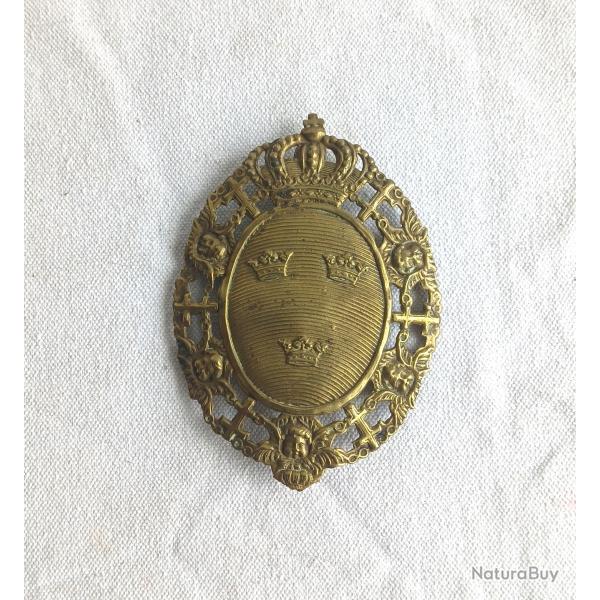 SUEDE - SD206230b Plaque de casque � pointe ml 1845 de l'infanterie