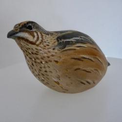 Caille du sculpteur animalier Christian Belmas