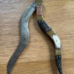 Ancien couteau ( dit serpent ) saragossa navara