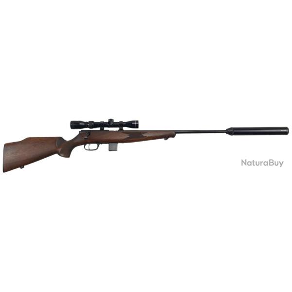 OP22 OCCASION - CARABINE KRICO 300 LUXE CAL.22MAG + LUNETTE TASCO 2-7x32 + MODERATEUR
